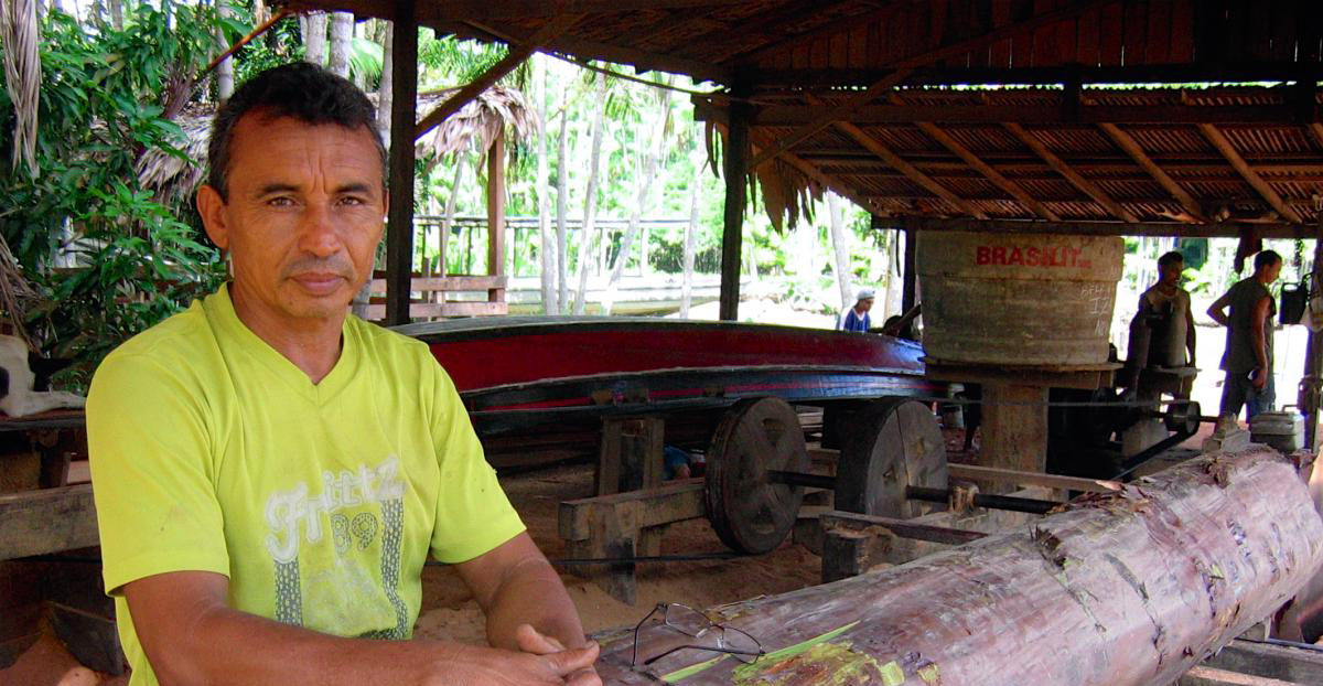 Sawmill owner in Amapá, Brazilian Amazon